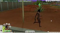 Sims 4, обнаженная фута на публике и развлечение в пустыне
