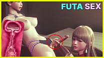 Futanari scopa una compagna di classe di una femminuccia in uniforme universitaria e sborra sul corpo - Futa Family Hentai animazione 3D sesso duro