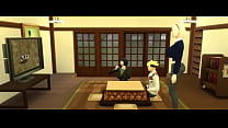 Naruto Boruto Cap 4 Boruto se rend dans la chambre de Sarada pour regarder du porno sur l'ordinateur et Sakura l'aide avec une pipe puis Sara les rejoint pour un plan à trois
