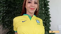 A FAN OF THE DUTCH SELECTION FUCKS THE ASS OF A FAN OF THE BRAZILIAN SELECTION WITHOUT A CONDOM (COMPLETE ON RED AND SHEER)