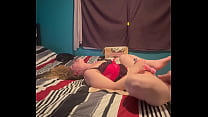 Young blonde getting choked
