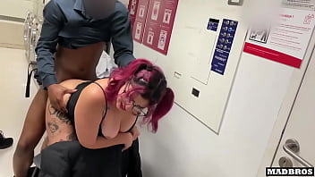 Hot Girl with Big Ass Fucked by 2 BBC in a&nbsp_Laundry room !!!