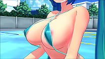 Hatsune Miku s'amuse à la piscine