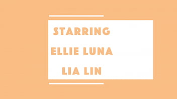 Lia Lin schenkt dem Starmodel Ellie Luna mit großem Schwanz ihre Jungfräulichkeit