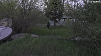 Pompa russa in un cantiere abbandonato