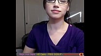 Teen with Glasses make a Anal Show on Cam live sex cam free live anal sex chat  Gapingcams.com